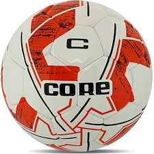 Футбольный мяч CORE FIGHTER FB-8465 №5 PU (Белый-оранжевый)