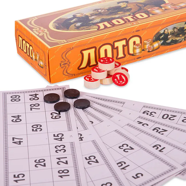 Лото настольная игра в подарочной картонной коробке SP-SPORT
 W9070