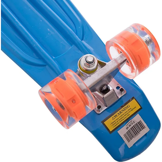 Пенни борд Penny Board круизер пластиковый со светящимися колесами 22