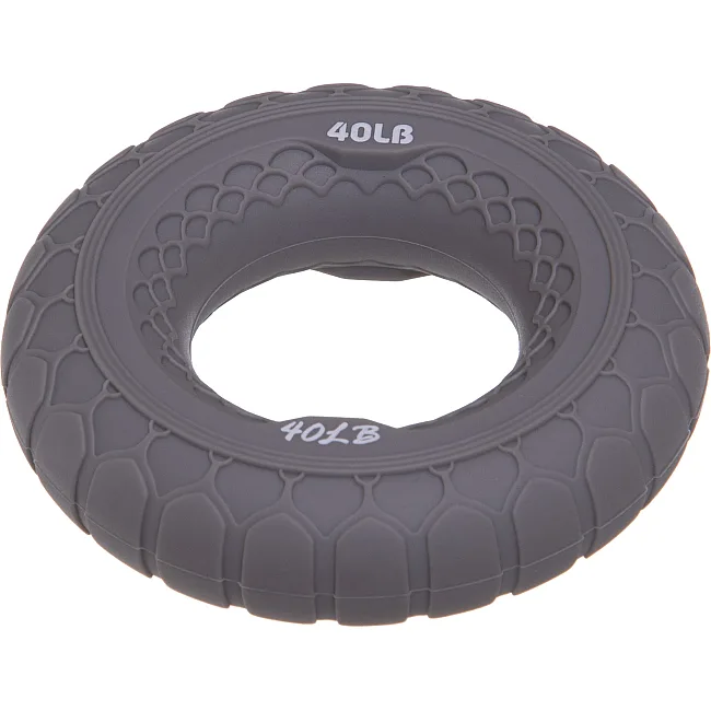Кистевой эспандер кольцо JELLO FI-3813 1шт ø7см нагрузка 9-23кг (Серый)
