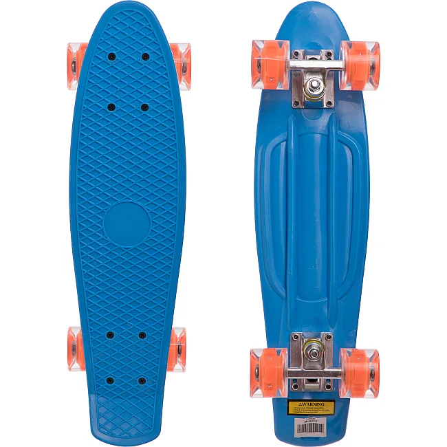 Пенни борд Penny Board круизер пластиковый со светящимися колесами 22