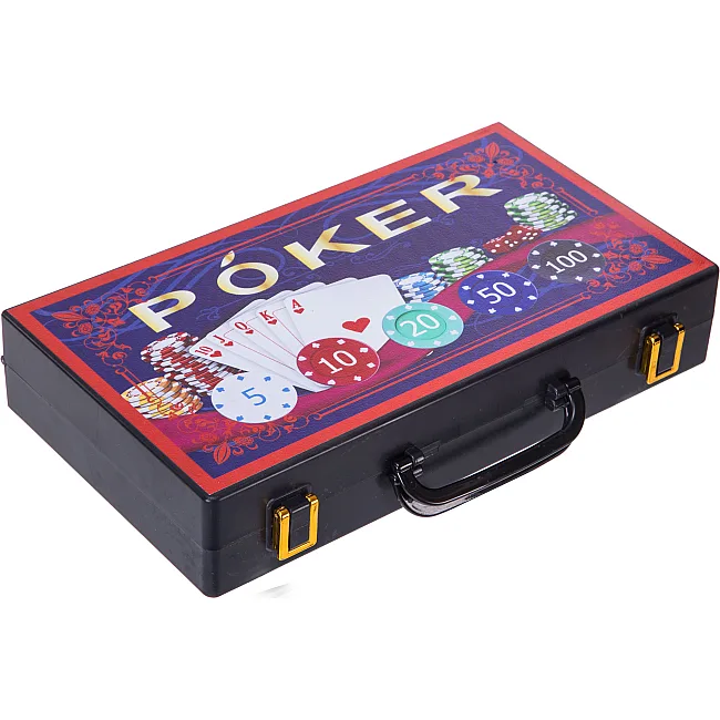 Набор для покера в пластиковом кейсе Poker game set Poker game set SP-SPORT
 200S-A 200 фишек