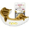 Капа для бокса OPRO Gold взрослая (возраст 11+) White/Gold (art.102504005)