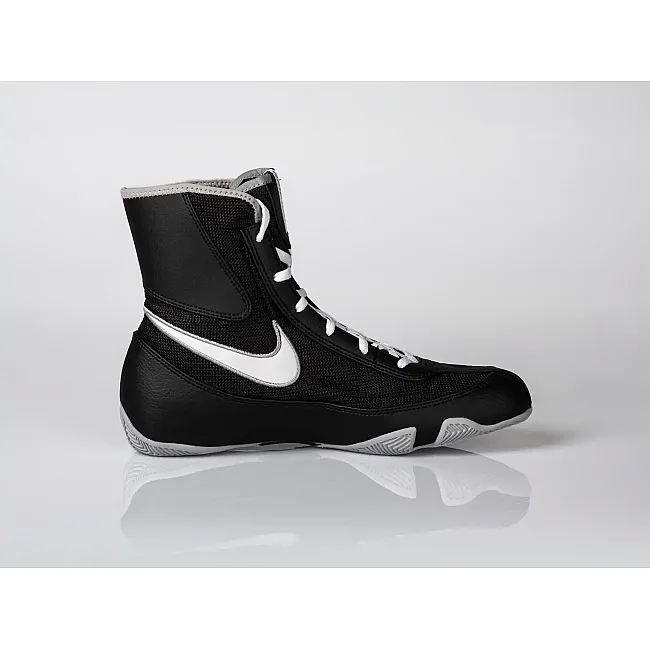 Боксерки для бокса NIKE Machomai 2.0 Black White-Wolf Grey