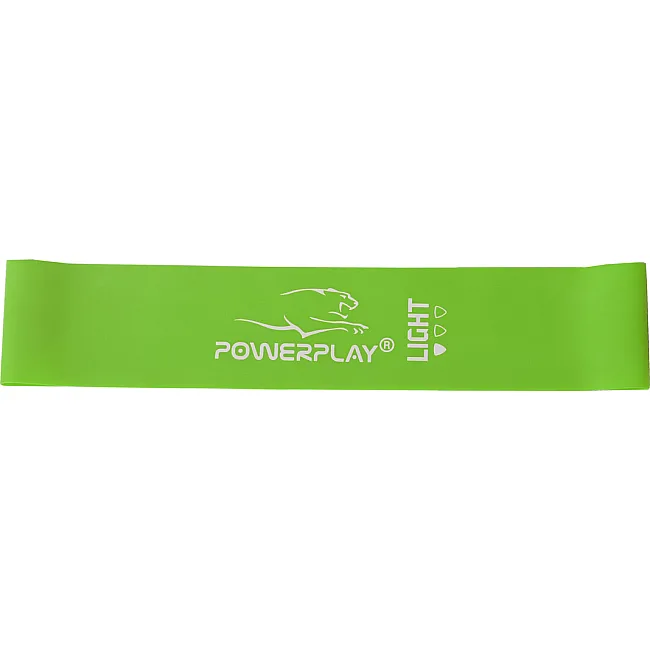 Фитнес резинка POWERPLAY 4114 Mini Power Band 0.8мм. Light Зеленая (5.5кг)