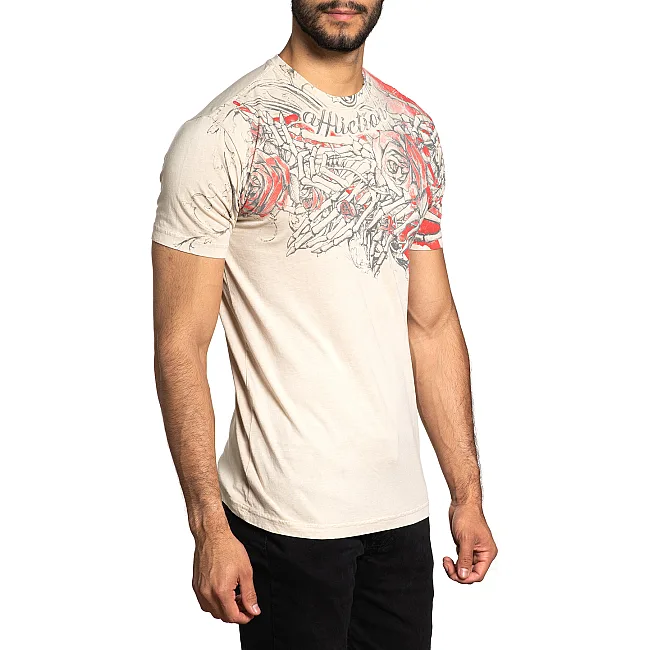Футболка AFFLICTION Everlasting A24338 Sand Lava Wash