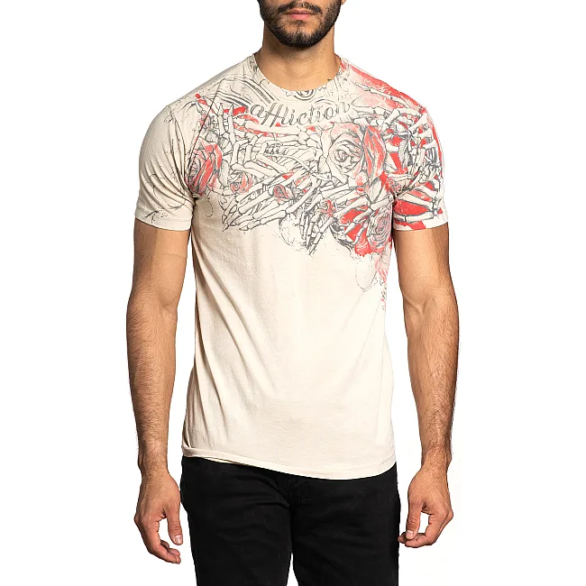 Футболка AFFLICTION Everlasting A24338 Sand Lava Wash