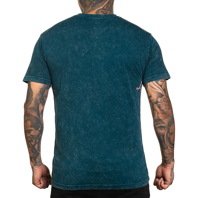 Футболка мужская Affliciton Hyper Speed Tee Atlantic Deep Lava Wash