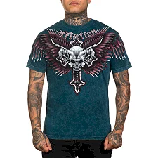 Футболка мужская Affliciton Hyper Speed Tee Atlantic Deep Lava Wash