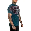 Футболка мужская Affliciton Hyper Speed Tee Atlantic Deep Lava Wash