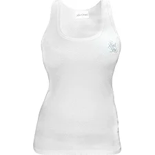 Майка женская Bad Girl Ribbed Vest White-Blue