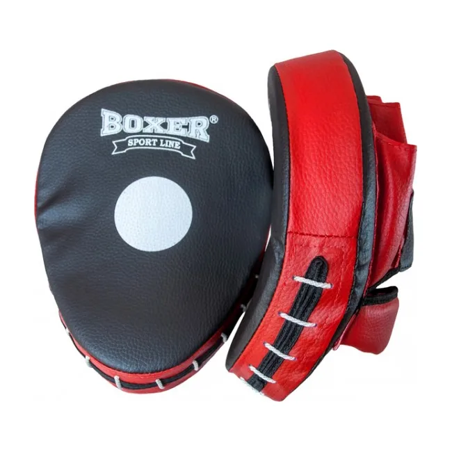 Лапи боксерські гнуті Boxer (шкірвініл)