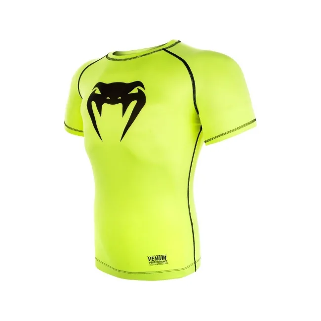 Компрессионная футболка VENUM Contender 3.0s Short Sleeve Yellow/Black
