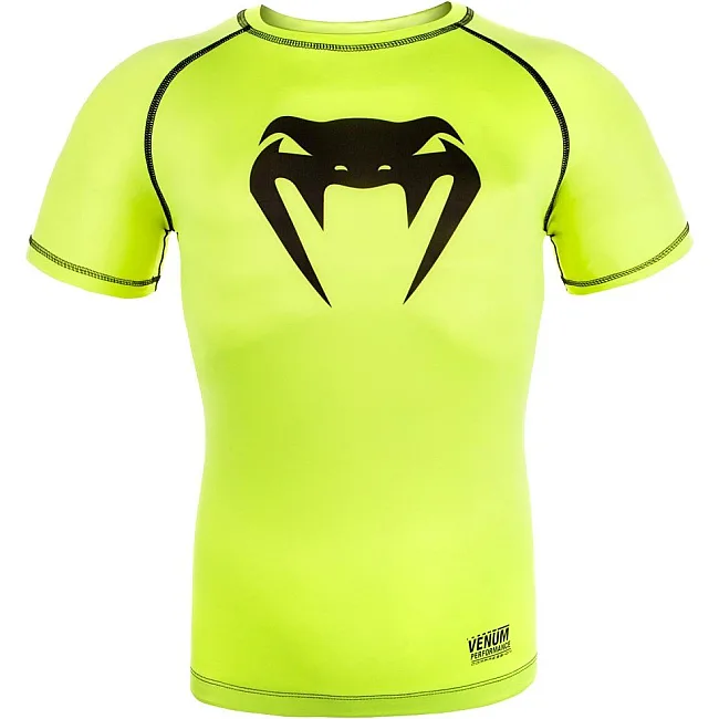 Компрессионная футболка VENUM Contender 3.0s Short Sleeve Yellow/Black