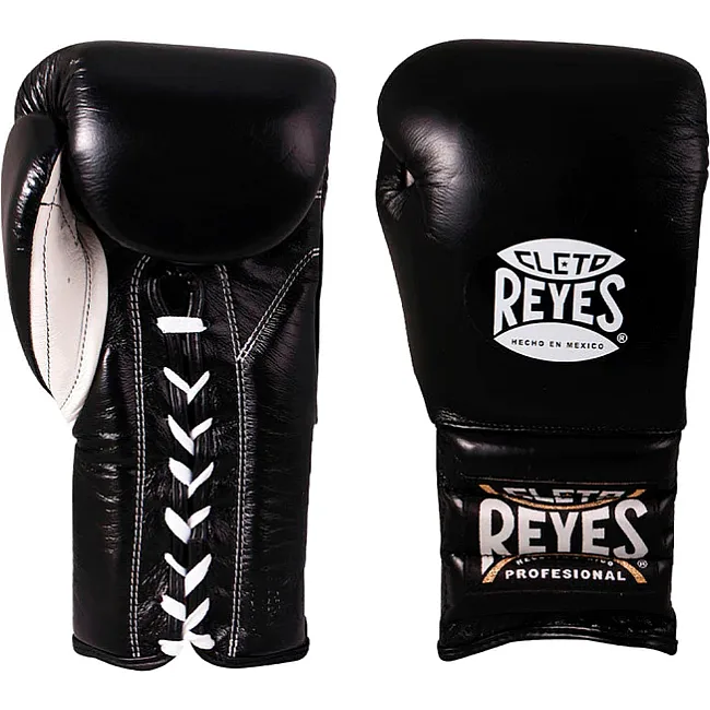 Перчатки для бокса CLETO REYES Leather with Lace Black