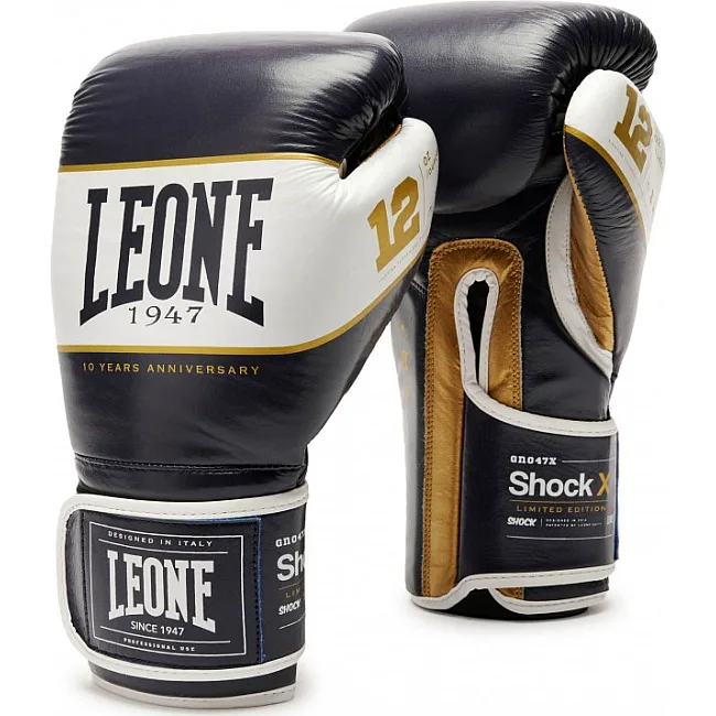 Перчатки для бокса LEONE Shock X Blue