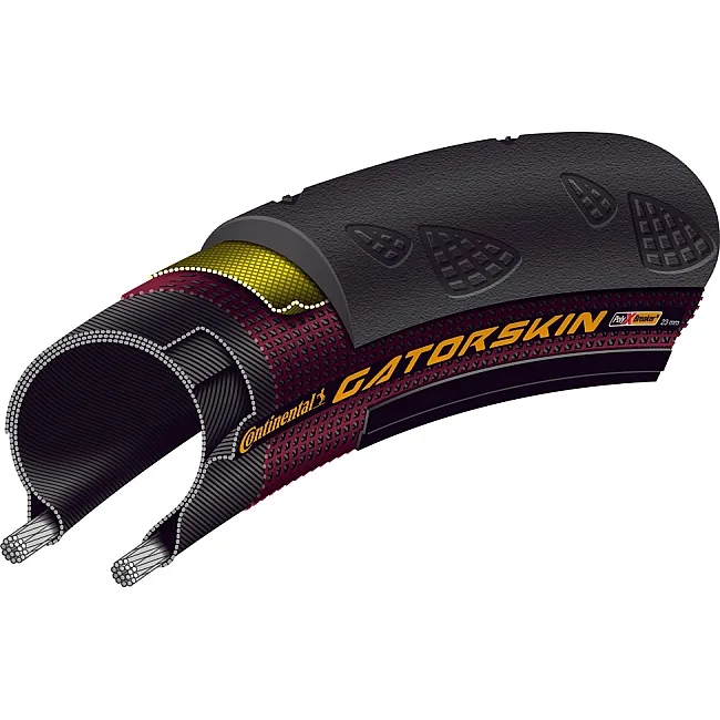Покрышка на велосипед CONTINENTAL Gatorskin 28" | 700 x 23C черная, не складная, skin
