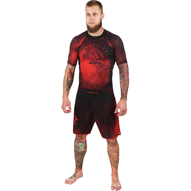 Рашгард PERESVIT Overpower Red Short Sleeve