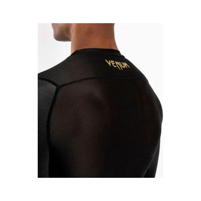 Рашгард з довгим рукавом VENUM G-Fits Black Gold
