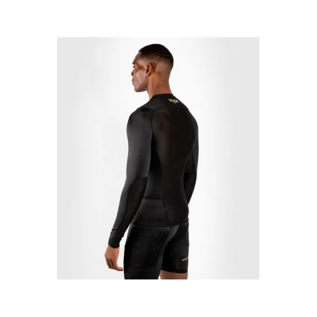 Рашгард з довгим рукавом VENUM G-Fits Black Gold