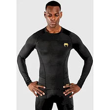 Рашгард з довгим рукавом VENUM G-Fits Black Gold