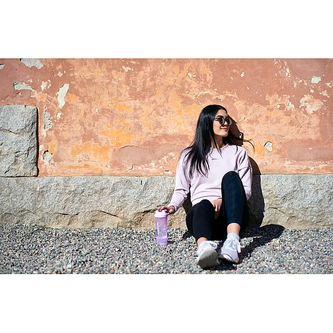 Спортивный шейкер SMARTSHAKE Slim 500мл Cotton Pink (Light Lavender)