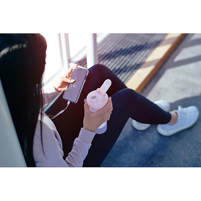 Спортивный шейкер SMARTSHAKE Slim 500мл Cotton Pink (Light Lavender)
