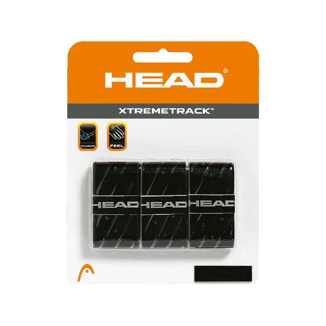 Обмотки на ручку ракетки Head Xtreme Track Overwrap, dozen black 3 шт