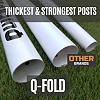 Ворота футбольные QUICKPLAY Q-FOLD 500 x 200 см, белые