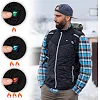 Чоловічий жилет з підігрівом inSPORTline WARMhim - чорний/XXL