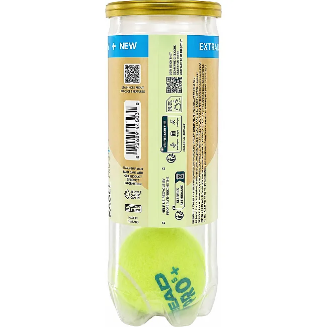Мяч для падел тенниса HEAD Padel Pro S+ 540303 (Салатовый)
