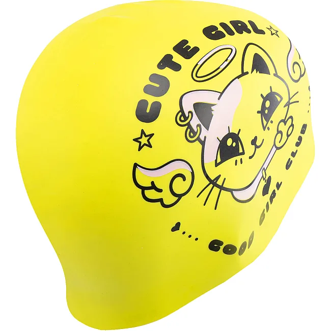 Двухсторонняя шапочка для плавания силиконовая для взрослых MADWAVE Cuties reversible M055432 (Фиолетовый-салатовый)