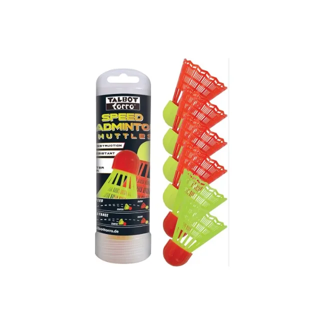 Волани для швидкісного бадмінтону Talbot Torro Speed Badminton shuttle 6pack tube