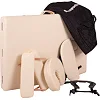 Масажний стіл inSPORTline Japane 3-Piece Wooden - кремово-жовтий