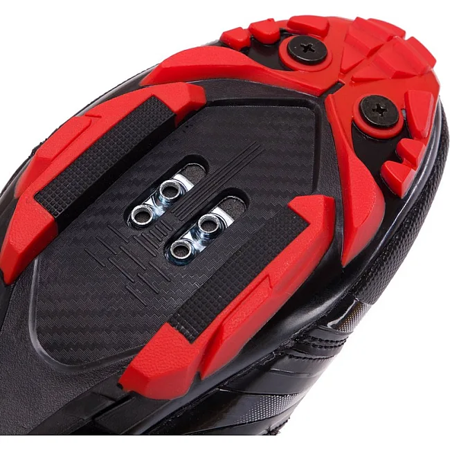 Велотуфли мужские контактные MTB TIEBAO MAGARA TO-9854 41-46 (Черный-красный)