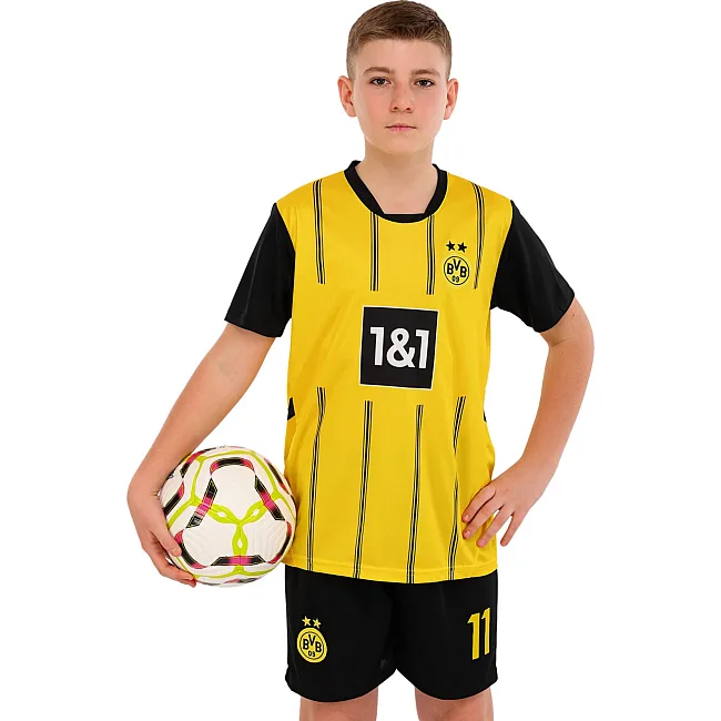Дитяча футбольна форма
 із символікою футбольного BORUSSIA DORTMUND домашня 2025 SP-SPORT

 CO-4652 20-30 (Жовтий-чорний)