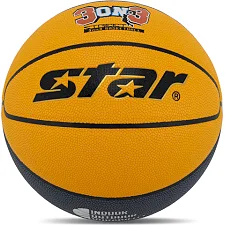 Баскетбольний м'яч STAR 3ON3 BB4146C-31 6 (Жовто-синій-білий)