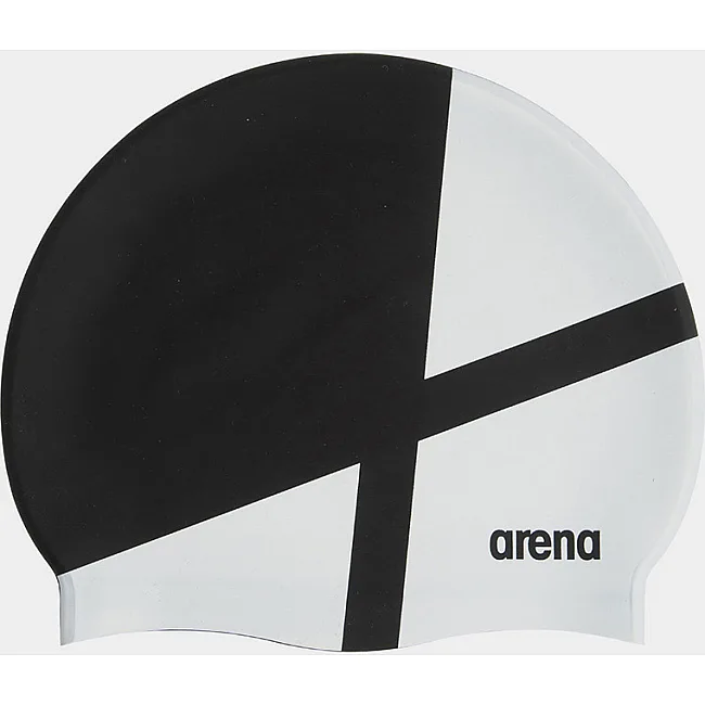 Шапка для плавания Arena ICONS TEAM STRIPE CAP белый, черный OFSM