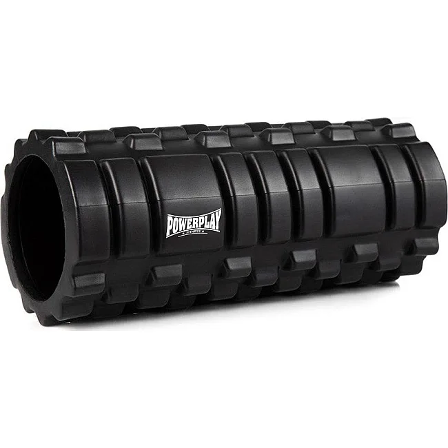 Набір для масажу та йоги PowerPlay PP_4096 (Ролик 33*14 + 2-ва мячі) Black + резинка 11 кг.