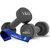 Гантели виниловые PowerPlay 2x1 кг. PP_4121 Черные (2шт. - пара)