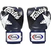 Боксерські рукавиці Fairtex BGV1 Nation Print Blue (бинти в комплекті)