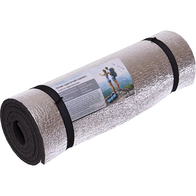 Килимок туристичний каремат фольгований SP-PLANETA
 TY-7437 180х50х1см (Сірий)
