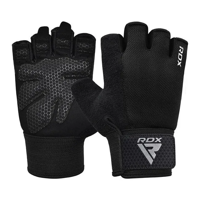 Рукавички для фітнесу RDX W1 Half Black Plus