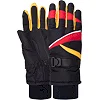 Перчатки лыжные детские зимние SP-SPORT C-51-1 (Черный-красный-оранжевый)