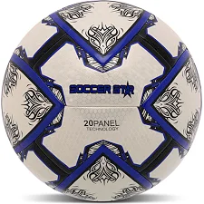 Футбольный мяч HYBRID SOCCER STAR TO-TOWN FB-4464 №5 PU (Белый-синий)