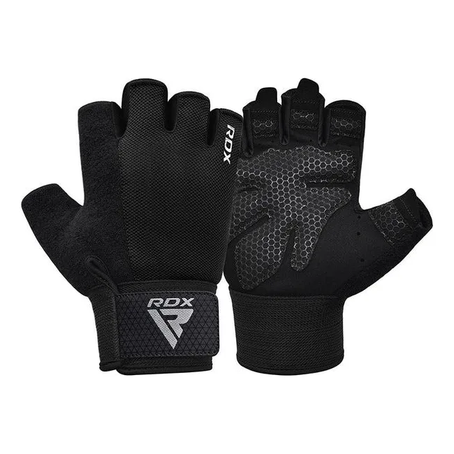 Рукавички для фітнесу RDX W1 Half Black Plus