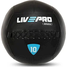 Мяч набивной медицинский для кроссфита WALL BALL LiveUp LP8103-10 10кг