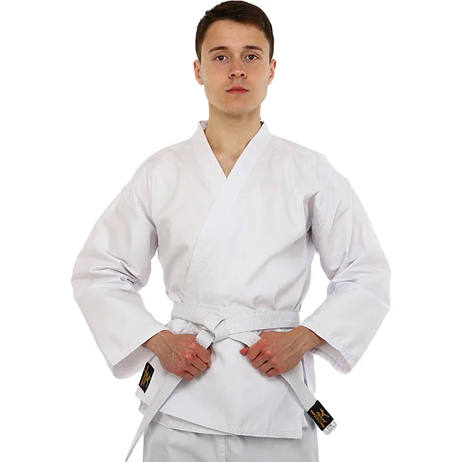 Кимоно для карате куртка штаны и пояс MIZANO KT07A
 110-180см