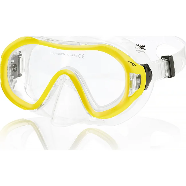 Маска для дайвинга Aqua Speed JUNIOR 223-18 желтый, прозрачный детский