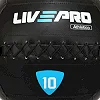 Мяч набивной медицинский для кроссфита WALL BALL LiveUp LP8103-10 10кг